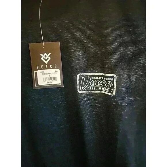 Veece NWT Men's Small T-Shirt Short Sleeve Dark Blue Quality Goods CR6 Excellent - Picture 4 of 6